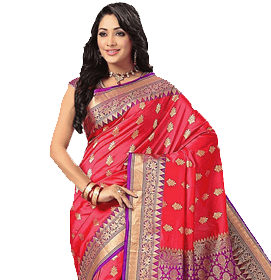 Nile Saree and jewels – Elegance of the Nile, Draped in Saree and Jewels.